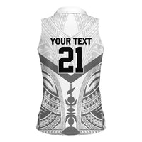 New Caledonia Football Custom Women Sleeveless Polo Shirt Go Champions Les Cagous LT9 - Polynesian Pride