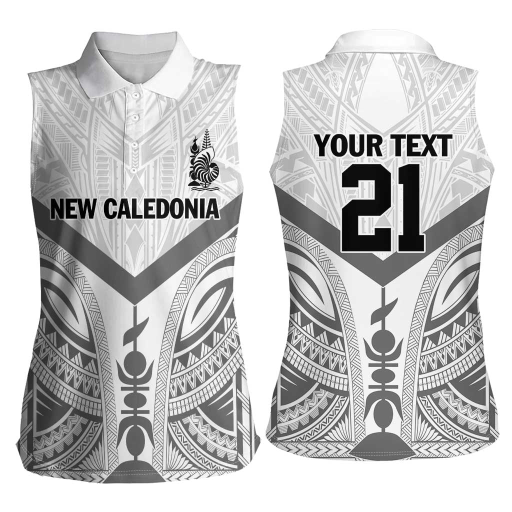 New Caledonia Football Custom Women Sleeveless Polo Shirt Go Champions Les Cagous LT9 - Polynesian Pride