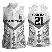 New Caledonia Football Custom Women Sleeveless Polo Shirt Go Champions Les Cagous LT9 - Polynesian Pride