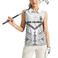 New Caledonia Football Custom Women Sleeveless Polo Shirt Go Champions Les Cagous LT9 - Polynesian Pride