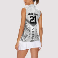 New Caledonia Football Custom Women Sleeveless Polo Shirt Go Champions Les Cagous LT9 - Polynesian Pride