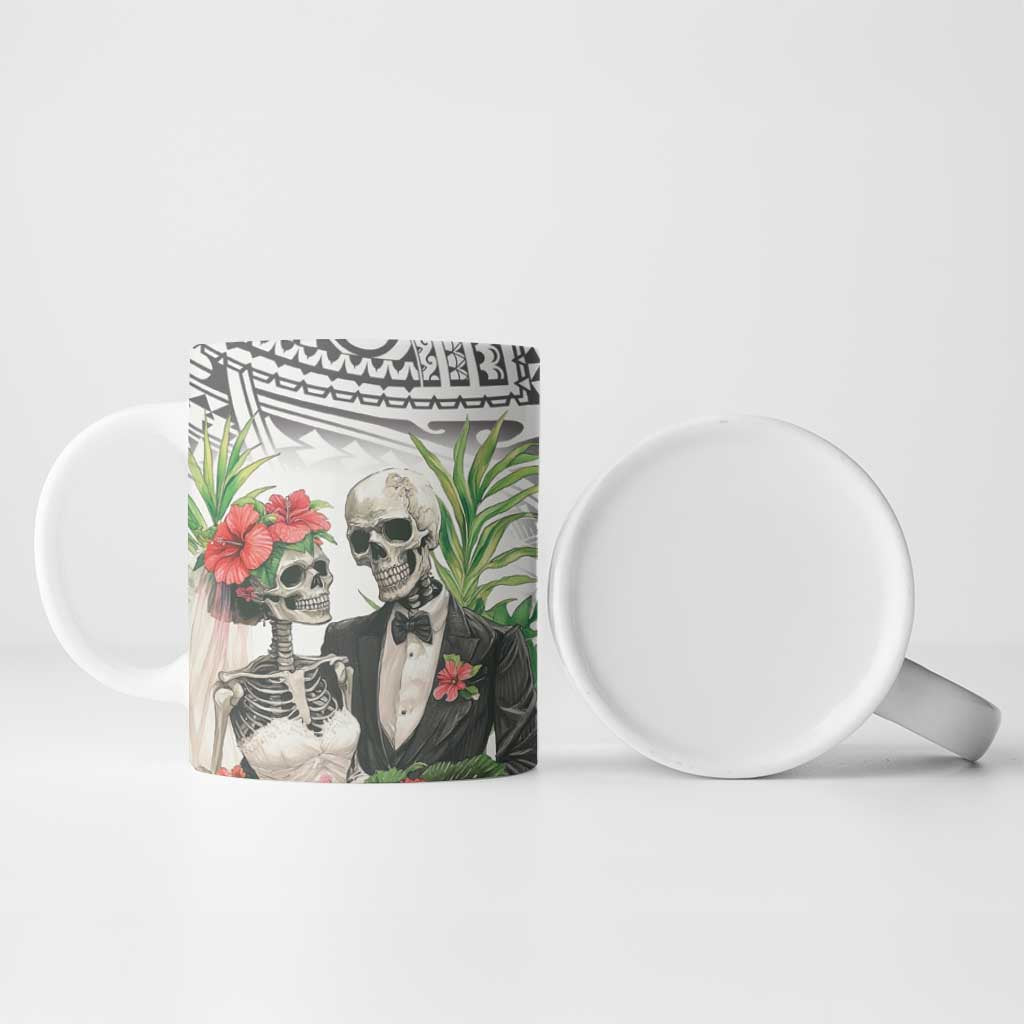 Skeleton Love for Valentines Day Ceramic Mug Polynesian Tribal Love Forever LT9 - Polynesian Pride