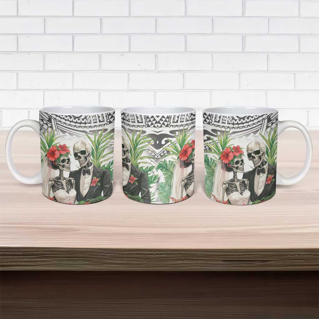 Skeleton Love for Valentines Day Ceramic Mug Polynesian Tribal Love Forever LT9 - Polynesian Pride