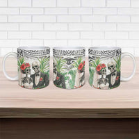 Skeleton Love for Valentines Day Ceramic Mug Polynesian Tribal Love Forever LT9 - Polynesian Pride