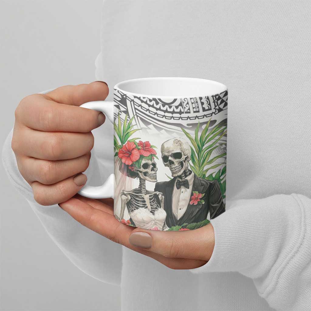 Skeleton Love for Valentines Day Ceramic Mug Polynesian Tribal Love Forever LT9 - Polynesian Pride