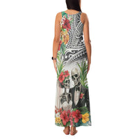 Skeleton Love for Valentines Day Family Matching Tank Maxi Dress and Hawaiian Shirt Polynesian Tribal Love Forever LT9 - Polynesian Pride