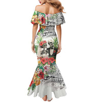 Skeleton Love for Valentines Day Mermaid Dress Polynesian Tribal Love Forever LT9 - Polynesian Pride