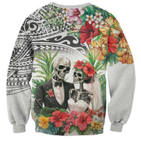 Skeleton Love for Valentine’s Day Sweatshirt Polynesian Tribal Love Forever