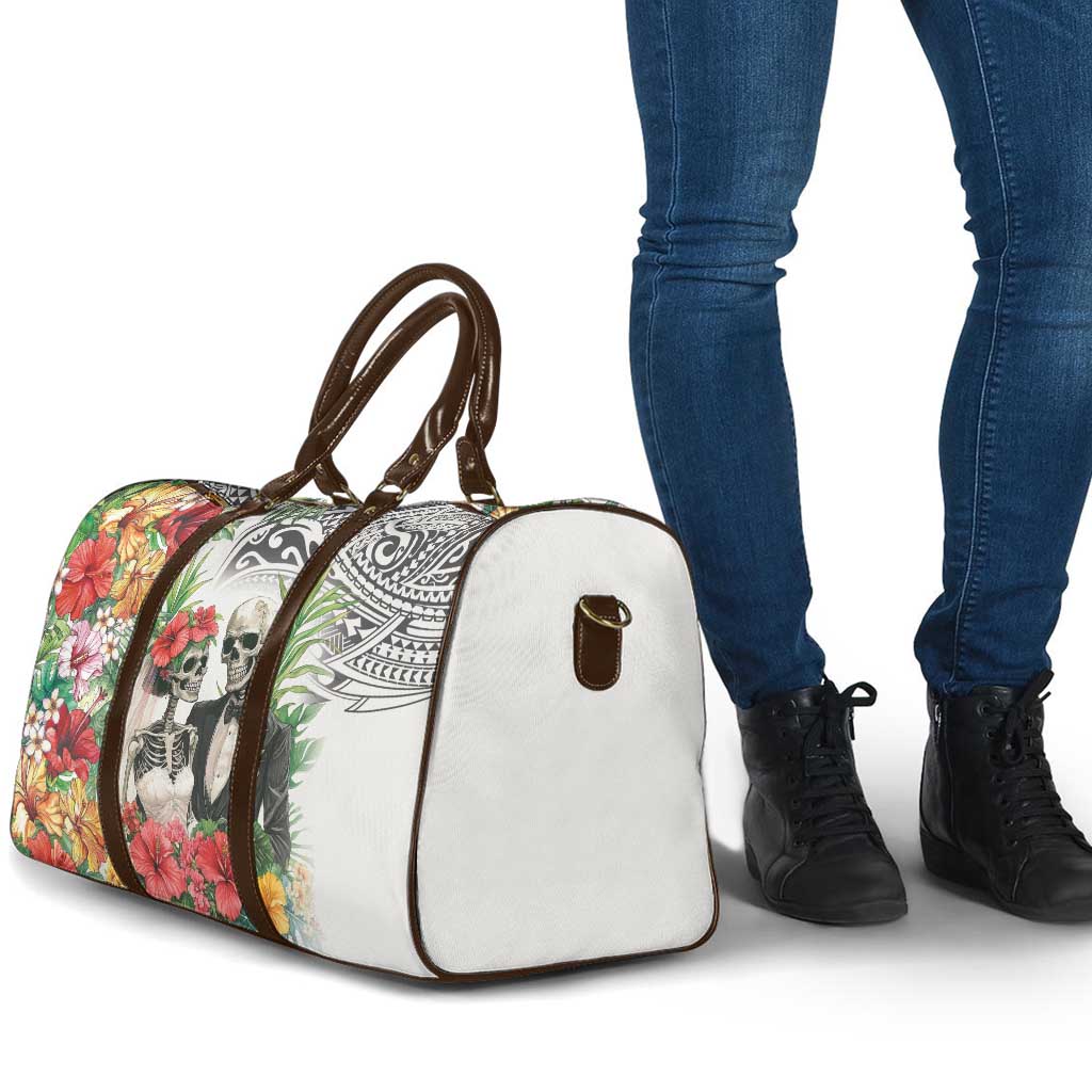 Skeleton Love for Valentine’s Day Travel Bag Polynesian Tribal Love Forever - Polynesian Pride