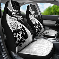 Personalised Tonga Emancipation Day Car Seat Cover Since 1970 Ngatu Tribal Pattern LT9 - Polynesian Pride