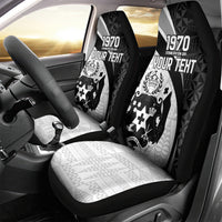 Personalised Tonga Emancipation Day Car Seat Cover Since 1970 Ngatu Tribal Pattern LT9 - Polynesian Pride