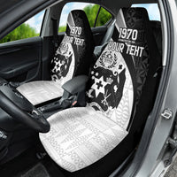 Personalised Tonga Emancipation Day Car Seat Cover Since 1970 Ngatu Tribal Pattern LT9 - Polynesian Pride