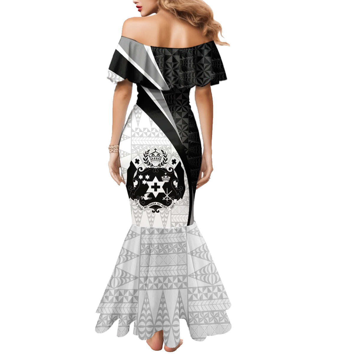 Personalised Tonga Emancipation Day Family Matching Mermaid Dress and Hawaiian Shirt Since 1970 Ngatu Tribal Pattern LT9 - Polynesian Pride