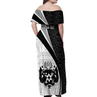 Personalised Tonga Emancipation Day Family Matching Off Shoulder Maxi Dress and Hawaiian Shirt Since 1970 Ngatu Tribal Pattern LT9 - Polynesian Pride