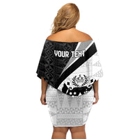 Personalised Tonga Emancipation Day Family Matching Off Shoulder Short Dress and Hawaiian Shirt Since 1970 Ngatu Tribal Pattern LT9 - Polynesian Pride