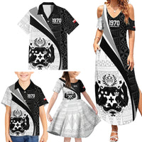 Personalised Tonga Emancipation Day Family Matching Summer Maxi Dress and Hawaiian Shirt Since 1970 Ngatu Tribal Pattern LT9 - Polynesian Pride