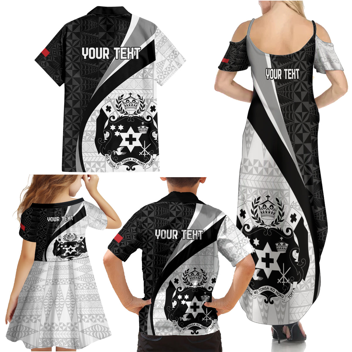 Personalised Tonga Emancipation Day Family Matching Summer Maxi Dress and Hawaiian Shirt Since 1970 Ngatu Tribal Pattern LT9 - Polynesian Pride