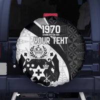 Personalised Tonga Emancipation Day Spare Tire Cover Since 1970 Ngatu Tribal Pattern LT9 - Polynesian Pride