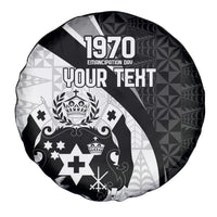Personalised Tonga Emancipation Day Spare Tire Cover Since 1970 Ngatu Tribal Pattern LT9 - Polynesian Pride