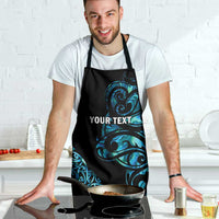 All Black Maori Tribal Tattoo Personalised Apron Polynesian Style LT9 - Polynesian Pride