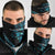 All Black Maori Tribal Tattoo Personalised Neck Gaiter Polynesian Style - Polynesian Pride