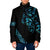 All Black Maori Tribal Tattoo Personalised Padded Jacket Polynesian Style - Polynesian Pride