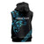 All Black Maori Tribal Tattoo Personalised Sleeveless Zip Hoodie Polynesian Style - Polynesian Pride