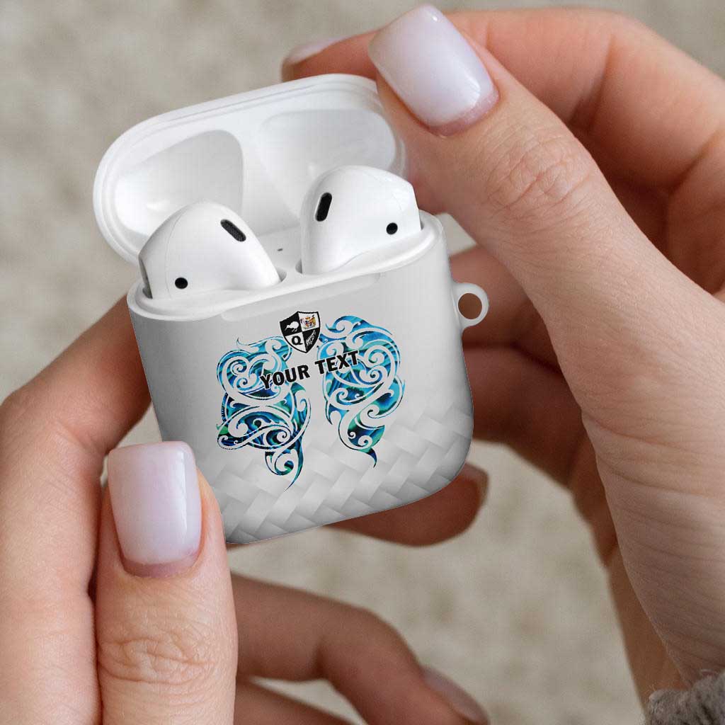 Queensland Maori Kiwi Personalised AirPods Case Ma Kakariki Papua Shell Maori Tribal Tattoo LT9 - Polynesian Pride
