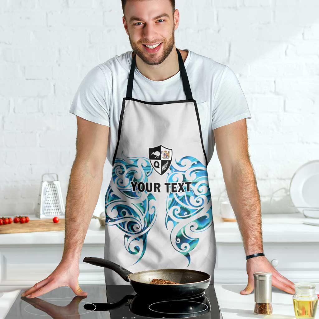 Queensland Maori Kiwi Personalised Apron Ma Kakariki Papua Shell Maori Tribal Tattoo LT9 - Polynesian Pride