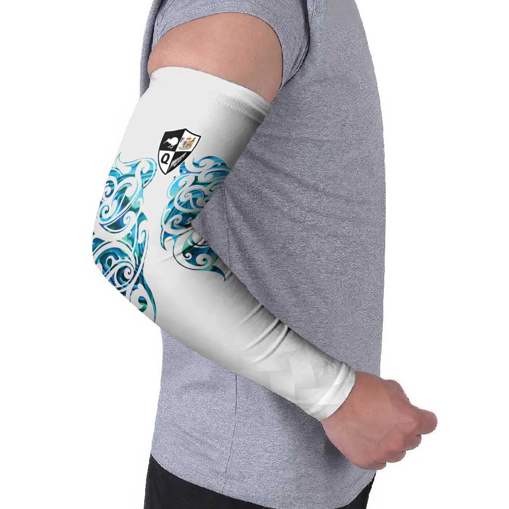 Queensland Maori Kiwi Personalised Arm Sleeves Ma Kakariki Papua Shell Maori Tribal Tattoo LT9 - Polynesian Pride