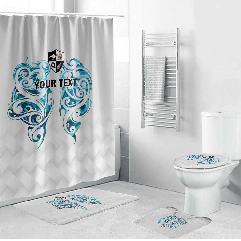 Queensland Maori Kiwi Personalised Bathroom Set Ma Kakariki Papua Shell Maori Tribal Tattoo LT9 Bathroom Set (4 pcs) White - Polynesian Pride