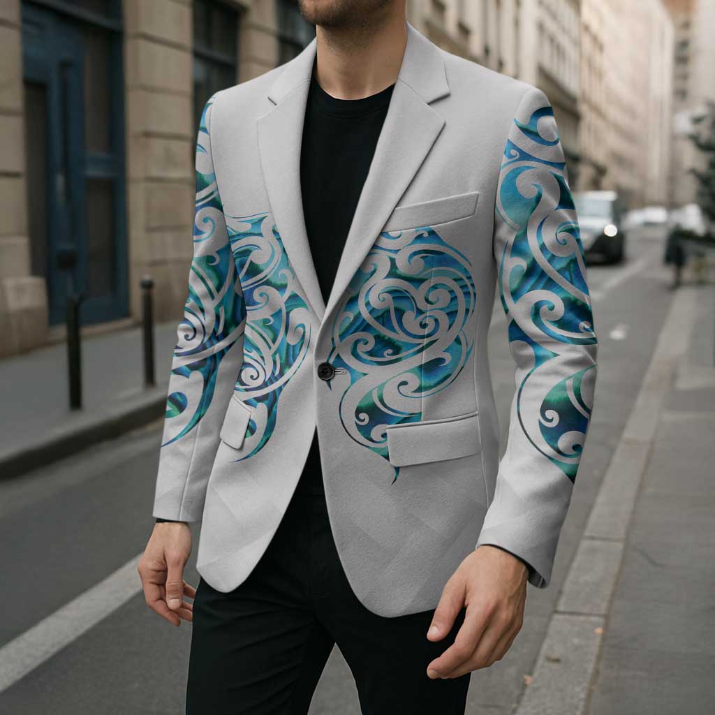 Queensland Maori Kiwi Personalised Blazer Ma Kakariki Papua Shell Maori Tribal Tattoo LT9 - Polynesian Pride