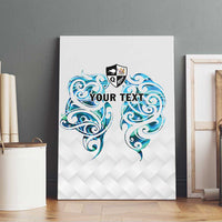 Queensland Maori Kiwi Personalised Canvas Wall Art Ma Kakariki Papua Shell Maori Tribal Tattoo