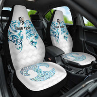 Queensland Maori Kiwi Personalised Car Seat Cover Ma Kakariki Papua Shell Maori Tribal Tattoo