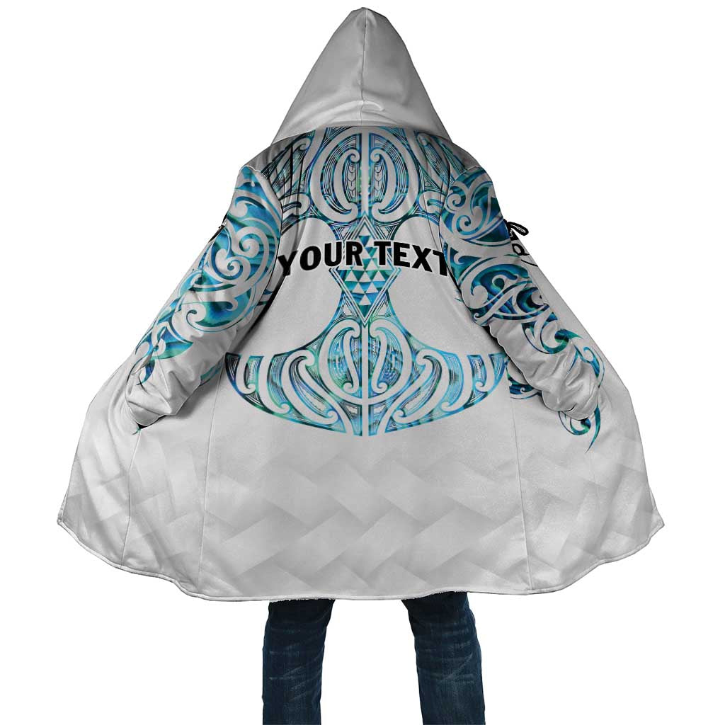 Queensland Maori Kiwi Personalised Cloak Ma Kakariki Papua Shell Maori Tribal Tattoo LT9 Unisex White - Polynesian Pride