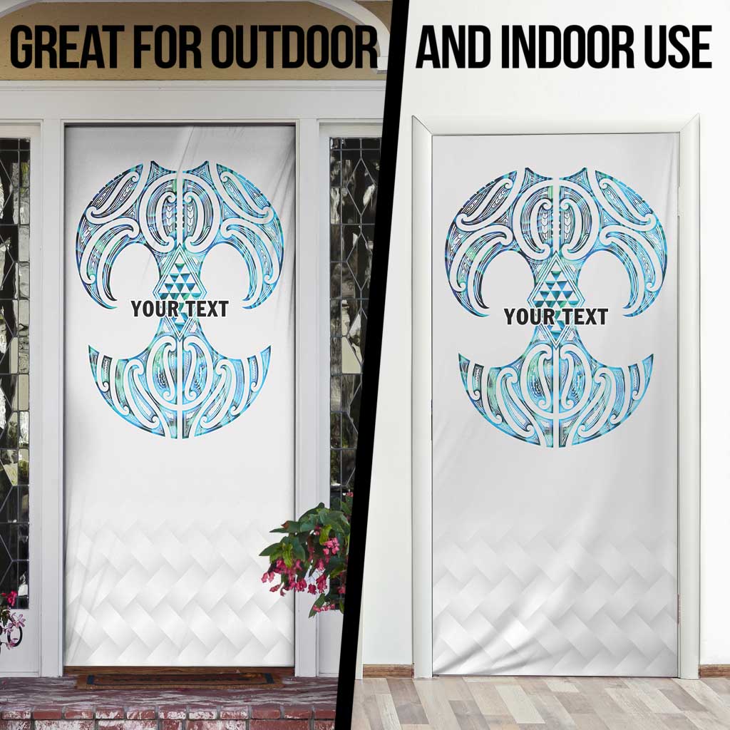 Queensland Maori Kiwi Personalised Door Cover Ma Kakariki Papua Shell Maori Tribal Tattoo LT9 - Polynesian Pride