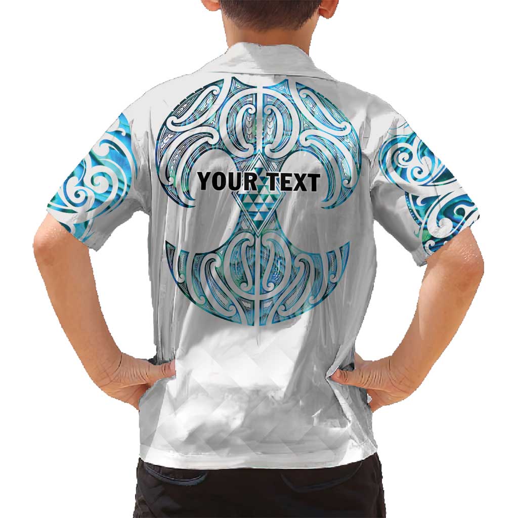 Queensland Maori Kiwi Personalised Family Matching Off Shoulder Maxi Dress and Hawaiian Shirt Ma Kakariki Papua Shell Maori Tribal Tattoo LT9 - Polynesian Pride