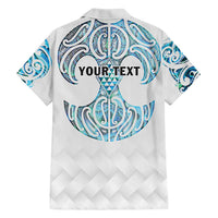 Queensland Maori Kiwi Personalised Family Matching Off Shoulder Maxi Dress and Hawaiian Shirt Ma Kakariki Papua Shell Maori Tribal Tattoo LT9 - Polynesian Pride