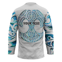 Queensland Maori Kiwi Personalised Hockey Jersey Ma Kakariki Papua Shell Maori Tribal Tattoo LT9 - Polynesian Pride