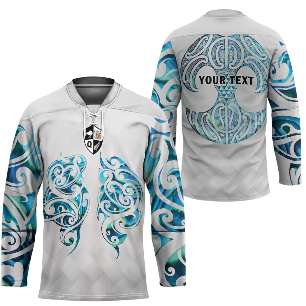 Queensland Maori Kiwi Personalised Hockey Jersey Ma Kakariki Papua Shell Maori Tribal Tattoo LT9 - Polynesian Pride