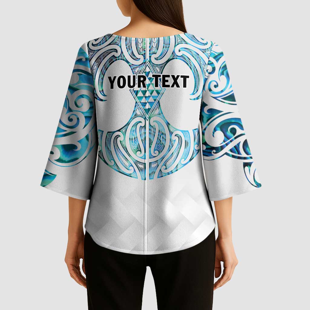 Queensland Maori Kiwi Personalised Kimono Sleeve Blouse Ma Kakariki Papua Shell Maori Tribal Tattoo LT9 - Polynesian Pride