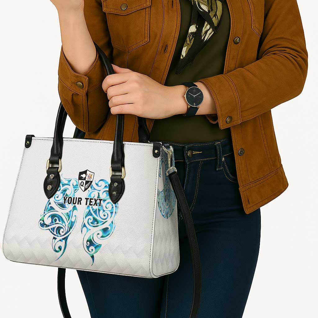 Queensland Maori Kiwi Personalised Leather Bag Ma Kakariki Papua Shell Maori Tribal Tattoo LT9 - Polynesian Pride