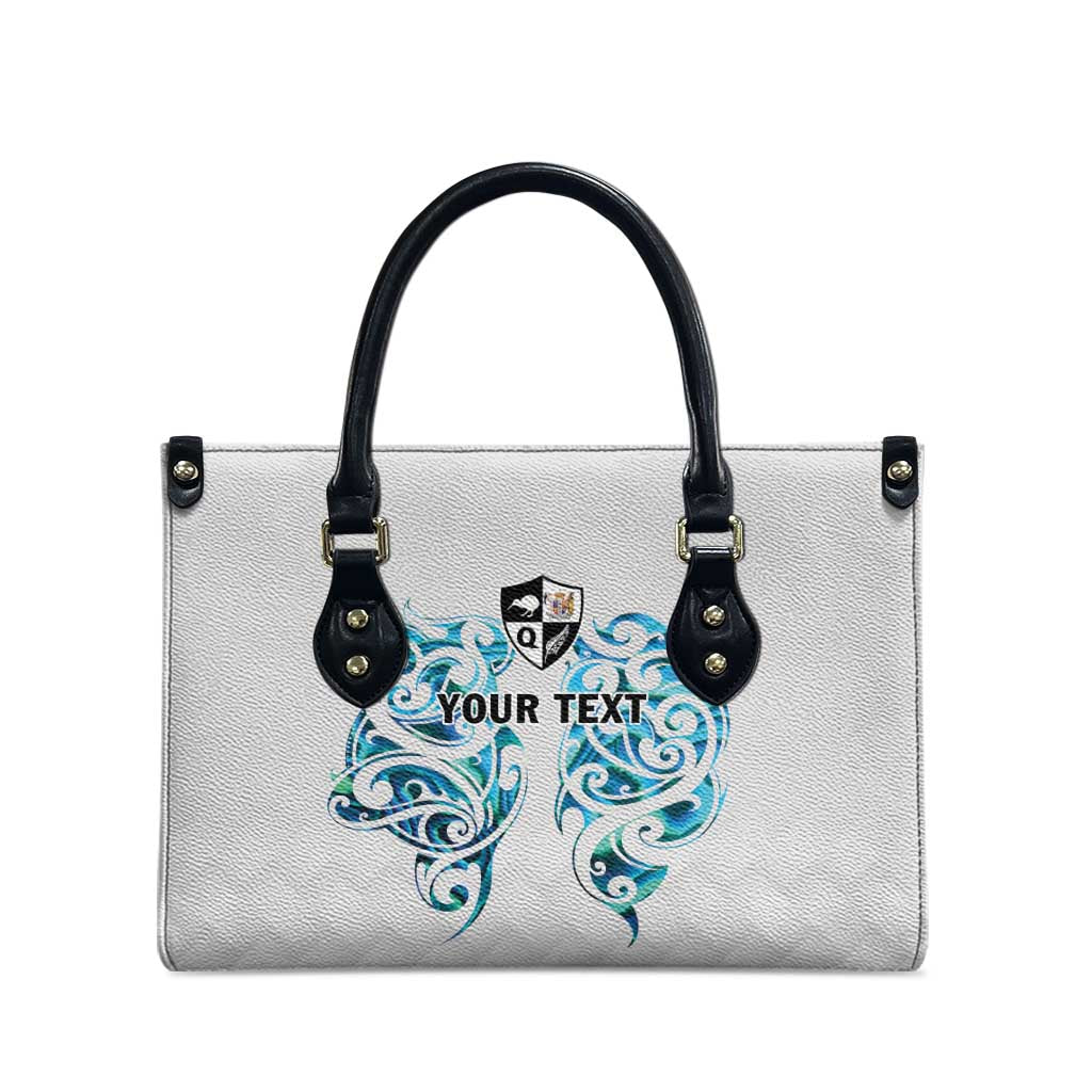 Queensland Maori Kiwi Personalised Leather Bag Ma Kakariki Papua Shell Maori Tribal Tattoo LT9 - Polynesian Pride