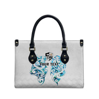 Queensland Maori Kiwi Personalised Leather Bag Ma Kakariki Papua Shell Maori Tribal Tattoo LT9 - Polynesian Pride
