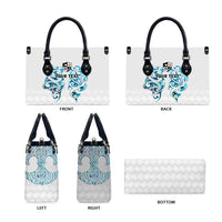 Queensland Maori Kiwi Personalised Leather Bag Ma Kakariki Papua Shell Maori Tribal Tattoo LT9 - Polynesian Pride
