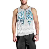 Queensland Maori Kiwi Personalised Men Tank Top Ma Kakariki Papua Shell Maori Tribal Tattoo LT9 - Polynesian Pride