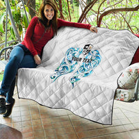 Queensland Maori Kiwi Personalised Quilt Ma Kakariki Papua Shell Maori Tribal Tattoo