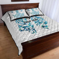 Queensland Maori Kiwi Personalised Quilt Bed Set Ma Kakariki Papua Shell Maori Tribal Tattoo