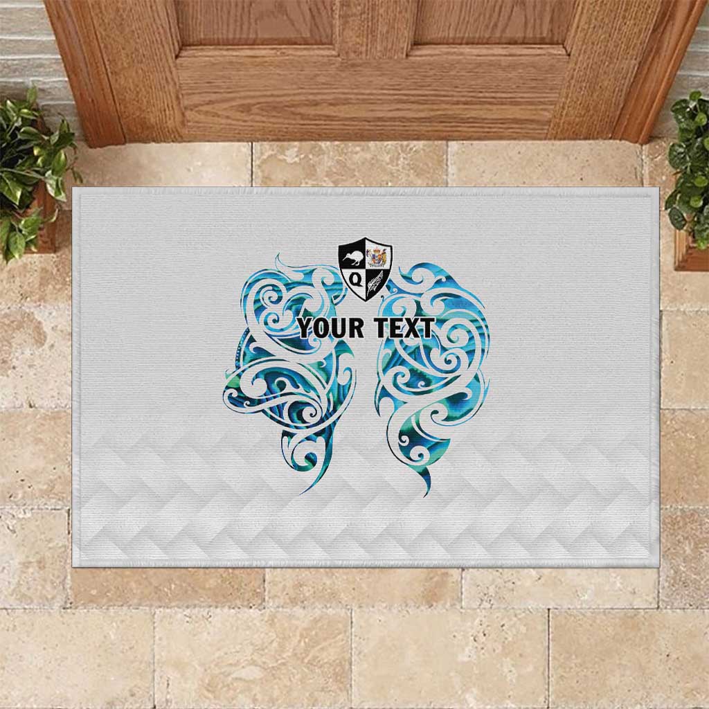 Queensland Maori Kiwi Personalised Rubber Doormat Ma Kakariki Papua Shell Maori Tribal Tattoo