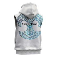 Queensland Maori Kiwi Personalised Sleeveless Hoodie Ma Kakariki Papua Shell Maori Tribal Tattoo LT9 - Polynesian Pride